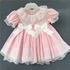 baby girls vintage dress pink lace party kids boutiques clothes wholesale baby frock design elegent baby clothes wholesale ready
