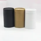 white black brown kraft cardboard cylinder jar round paper box paperboard tube packaging