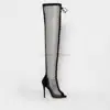 2019 boots Manufacturers Open Toe Heels Ladies Sexy Overknee thigh high Boots For women Summer Shoes