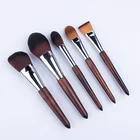 10 pcs Manly Compact Natural Log Conical Contour Makeup Brush