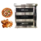 Deck Type Gas Commercial Bread Making Machines/Arabic Bread Bakery/Bread Baking Equipment