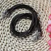 43CM Length Black Waxed Necklace Cord Black Leather Necklace Cord With Lobster Clasp And Extension Chain For Jewelry Making
