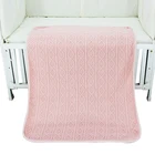 Custom Colorful Soft Knitted Muslin Baby Blanket