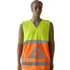 Customized Orange Reversible Reflective Vest Belt Running Reflective Vest