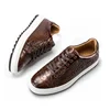 Wholesale nice design luxury quality exotic real crocodile skin leather men's sports shoes