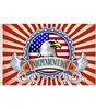 Custom Celebrate USA American 4th of July Flag Independence Day Bald Eagle 3x5 Feet Flag