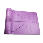 Manufacturer wholesale Higher quality Taiwan PU yoga mat Anti-slip Durable Premium engrave Leather PU yoga mat factory