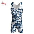 Cheap custom 100% cotton reversible kids wrestling singlets for sale