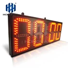 Honghao 8" 4 Digit Large Count Up Remote Control LED Countdown Sports Timer