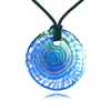 Wholesale Colorful Flower Murano Glass Pendant Necklace for Gifts