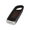 ABS Plastic 2 LED Carabiner Mini Solar Torch Keychain Flashlight