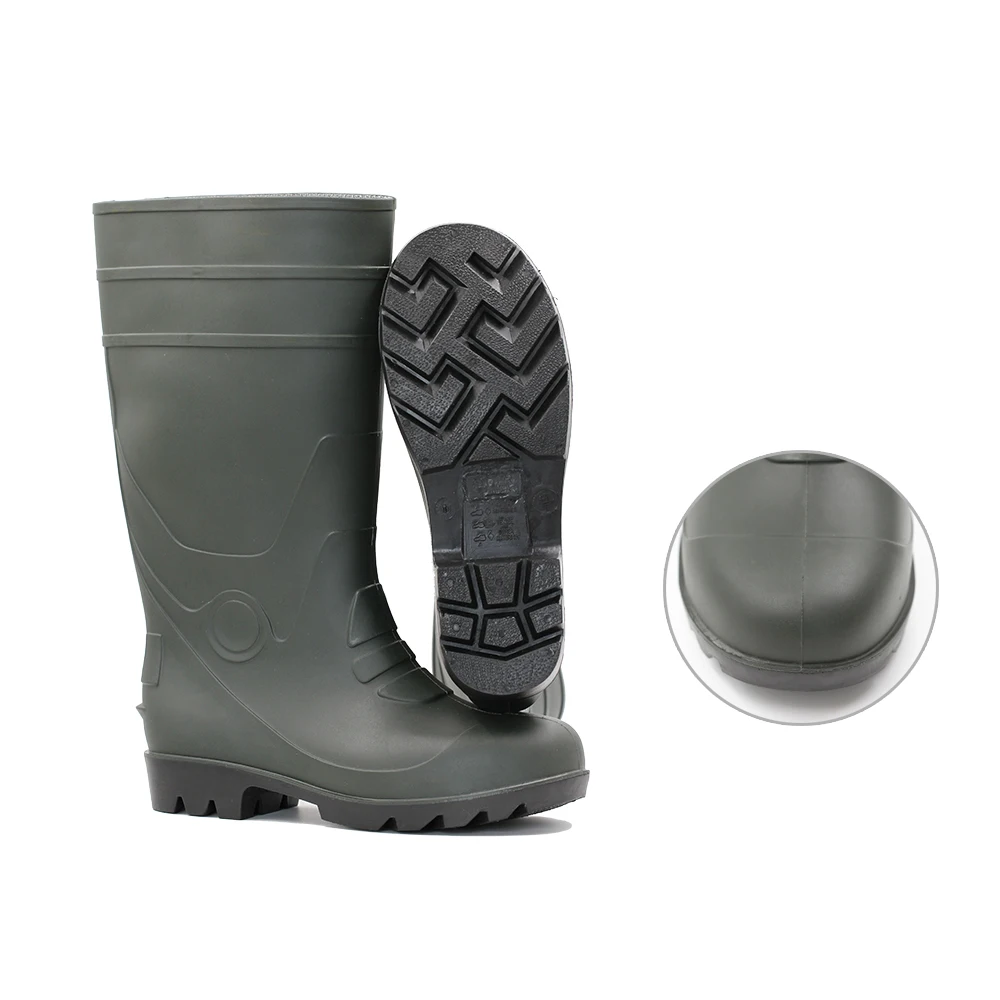 PVC Safety Boots,Steel Toecap Boots,Steel Work Boots Safety Shoes, Dark green upper black sole
PVC Safety Boots,Steel Toecap Boots,Steel Work Boots Safety Shoes, Dark green upper black sole