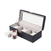 5 Slot PU Leather Watch Storage Box Display Case With Lock and Key PU Leather Watch Packing Gift Box