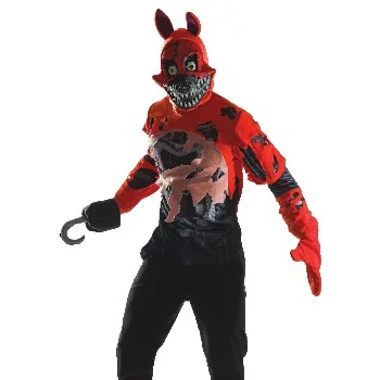 Оптовая продажа костюм на Хэллоуин пять ночных кошмаров Фредди Foxy костюм пирата Red Fox 3-piece Set Teen Costume Set