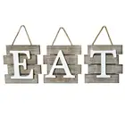 Wall Decor for Kitchen and Home, Distressed Natural, Rustic Farmhouse Country Decorative Wall Art 24 x 8