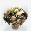 Colorful artificial flowers wholesale romantic wedding flower gift rose flower Bridal Holding Flowers For Wedding