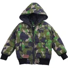Popular camouflage trendy warm jackets hooded children kid boy winter coat