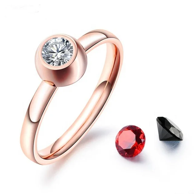 Can Change Diamond 3 Different Zircon White, Black, Red Stainless Steel Jewelry Rose Gold Women Ring
Can Change Diamond 3 Different Zircon White, Black, Red Stainless Steel Jewelry Rose Gold Women Ring