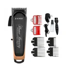 Rechargeable Hair Trimmer for Men Beard Trim Hair Cutting Machine Professional Electric Hair Clippers with 6pcs Shaving Nozzles