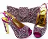 AB8575 2019 Italian Women Shoes and Bag Set In Italy African Shoes and Bag To Match for Party