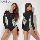 Wholesale Plus Size swimwear women sexy bikini girls swimwear Long Sleeve Swimsuit 2060