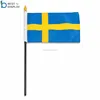 Yellow cross customize country Sweden hand flags