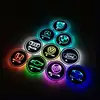 Car Cup Holder Led With USB Rechargeable 7 Colors Changing Interior Decoration Light