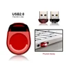 Fashion Flash USB 2.0 Super Mini Red Pendrive 4GB 8GB 16GB 32GB 64GB Memory Stick High Speed Small Pen Drive Hot Sale