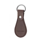 leather car key case keychain embossed PU keychain