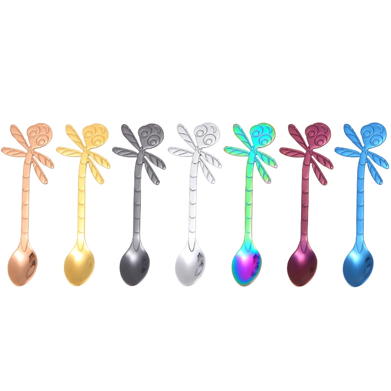 Stainless steel Dragonfly cute coffee spoon metal hanging spoon, Silver, gold, rose gold, black, blue, purple, pale gold
Stainless steel Dragonfly cute coffee spoon metal hanging spoon, Silver, gold, rose gold, black, blue, purple, pale gold