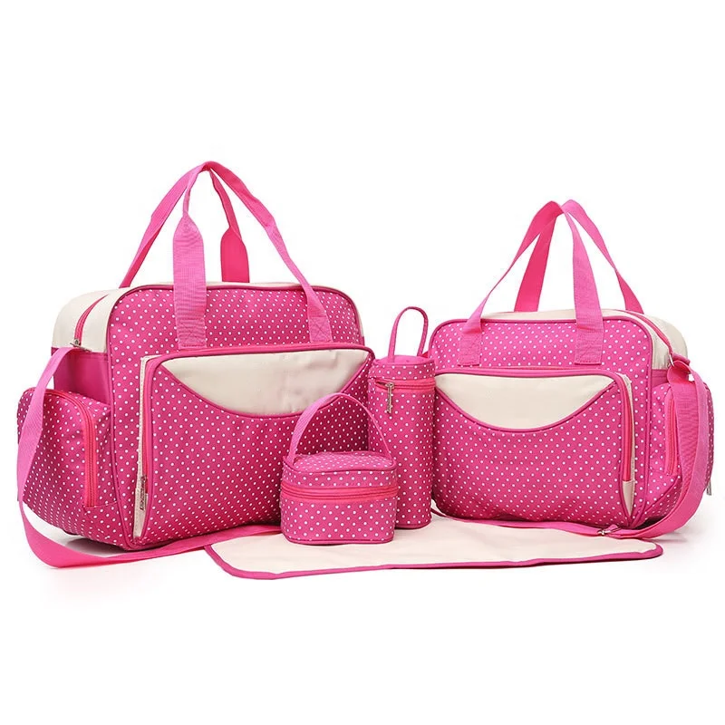 Guangdong handbags factory custom waterproof four set portable multi-function travel baby diaper bag fashion Mummy bags 
Guangdong handbags factory custom waterproof four set portable multi-function travel baby diaper bag fashion Mummy bags