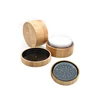 Environmentally friendly cosmetic bamboo 30ml 1 oz 30g loose powder jar with sifter and PAD