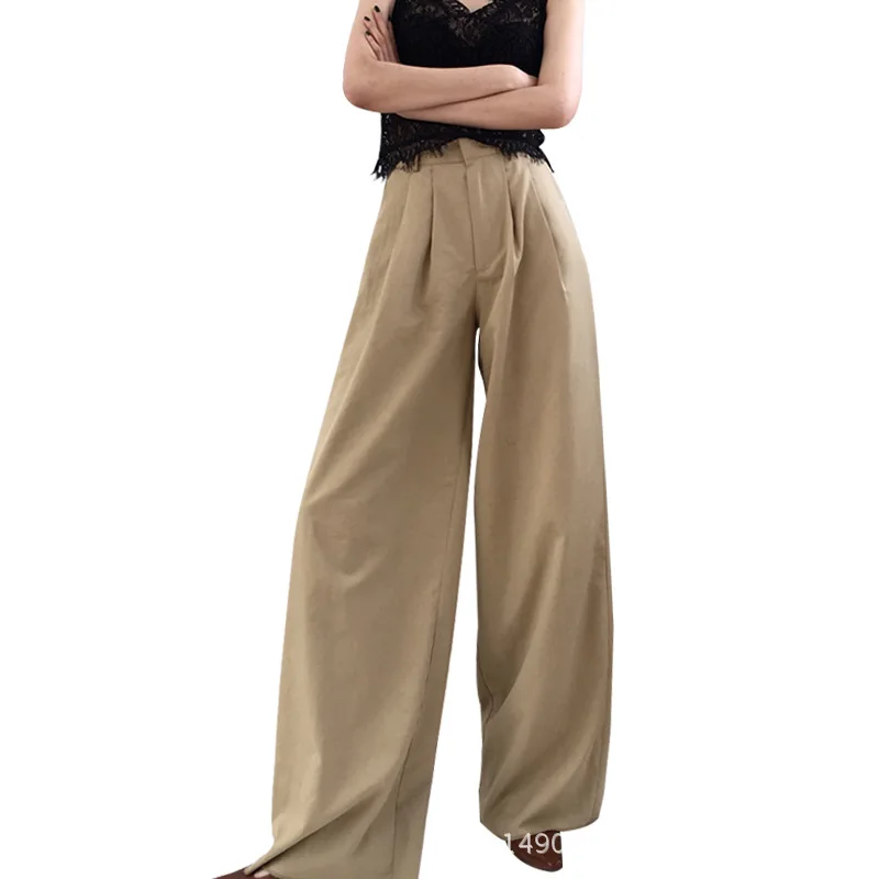 2019 New Women'S Wide Leg Long Fashion Loose High Waist Casual Pants Women, Picture
2019 New Women'S Wide Leg Long Fashion Loose High Waist Casual Pants Women, Picture