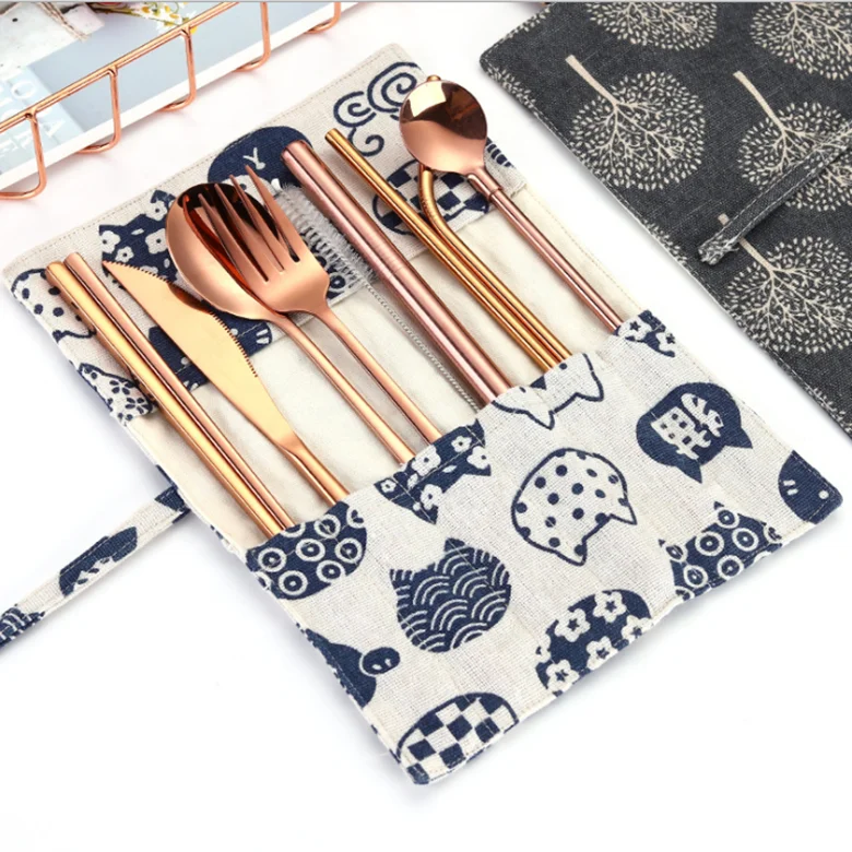 10 pcs a set Portable Reusable Stainless steel Straw Spoon Fork Chopsticks Travel Cutlery Set bag Tableware Camping Picnic Set, As picture
10 pcs a set Portable Reusable Stainless steel Straw Spoon Fork Chopsticks Travel Cutlery Set bag Tableware Camping Picnic Set, As picture