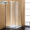 36 x 36 fiberglass 2 wall corner shower Aluminum Framed free standing compact shower stall