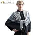 Fashionable 100% cashmere women pashmina scarf with three colors