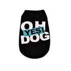 Fashion polyester black pet dog t shirt,dog clothes summer