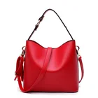 Elegant simple classic luxury handbag women custom logo shoulder bag tassel crossbody bag