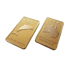 Shu Ting Free Design Australia Map Dolphin 24k Gold Plated Bullion Bars