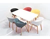 High Quality 6 Seaters Dining Room Furniture MDF Top Beech Wood leg Dining Table