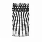 100% Polyester Fabric Custom Logo Grey American Flag Mask Bandana