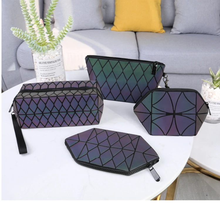 Stocked Folding Womens Rainbow Makeup Bag Pu Diamond Geometric Hologram Cosmetic Bag, Iridescent,rainbow
Stocked Folding Womens Rainbow Makeup Bag Pu Diamond Geometric Hologram Cosmetic Bag, Iridescent,rainbow