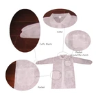 OEM service unisex hospital uniform non woven disposable non woven custom personalized lab coat