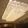 Customized Modern LED Lustre K9 Big Foyer Large Hotel Crystal Chandelier