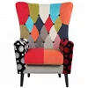 European Style Patchwork Armchair,Accent Chairs for living room,Leisure Chair With Arms