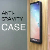 

Anti-Gravity Back Cover Nano Suction Adsorption Black Color Anti Gravity Mobile phone case For Samsung Galaxy S10 S10plus