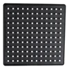 Shower Manufacturer one Function ABS Plastic Chrome Plated Rainfall Black Square Top Overhead Shower Head