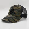 Custom camo 6 panel trucker caps,embroidery blank patches washed cap trucker hats,plastic snapback mesh trucker hat