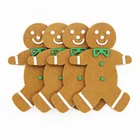 wholesale tree decor handmade felt Christmas gingerbread man soft toy