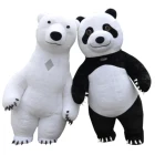 Customize size giant inflatable mascot/inflatable costume panda and inflatable bear costume for sale